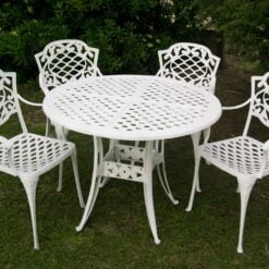 Juego Chateaux, mesa redonda y 4 sillas