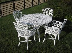 Juego Boston grande, mesa y 4 sillas