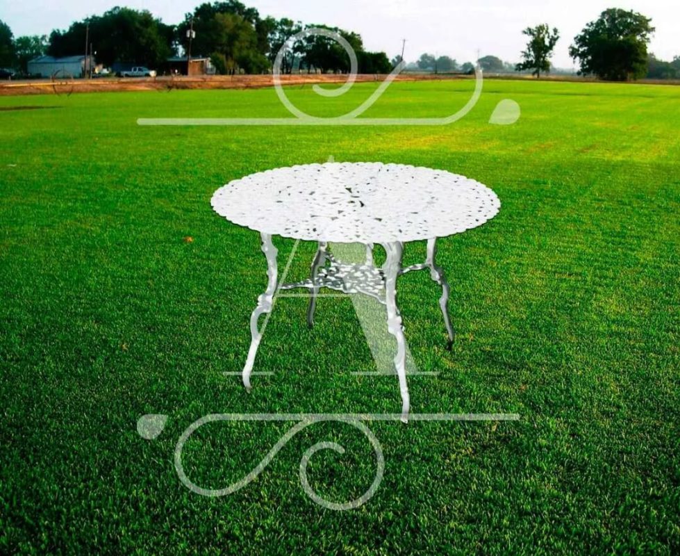 Juego Jardín Exterior Aluminio Boston Mesa 1 Mt Y 4 Sillas Melting