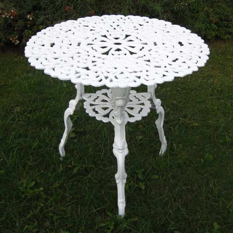 Juego Jardín Exterior Aluminio Boston Mesa 71cm y 2 Sillas Melting