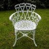 sillas de hierro de jardin boston blanca