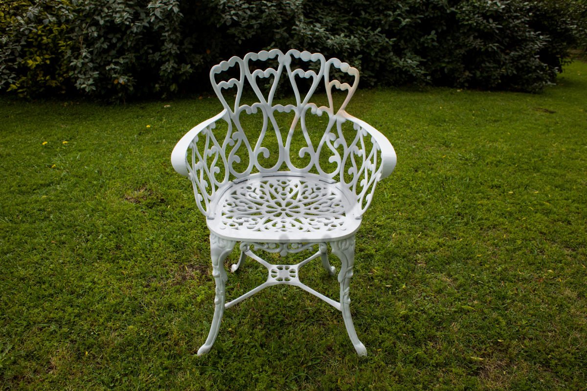 Juego Jardín Exterior Aluminio Boston Mesa 1 Mt Y 4 Sillas Melting