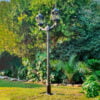 Columna vainillada con 2 Faroles Franceses techo cerrado grandes 3 4333 LIV Columna vainillada con 2 faroles Franceses techo cerrado 2