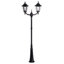 Columna cónica alta con 2 Faroles Italianos