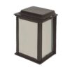 Medio Farol rectangular chico – Aplique Techo Plano 3 apliques de hierro rectangular chico