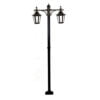 CD 00271 Columna Doble minimalista con Farol Italiano mini colgante
