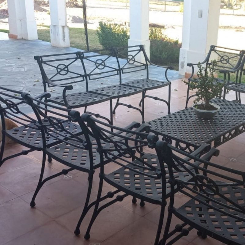 Historia de Juegos de Jardín Antiguos de Hierro en Argentina 3 Juego de jardín de hierro fundido